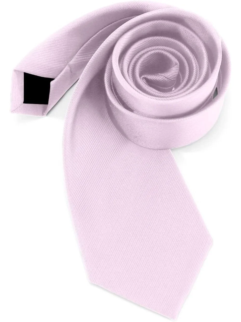 Men's Light Pink Twill Diagonal Textured Silk Formal Necktie For Business Dress